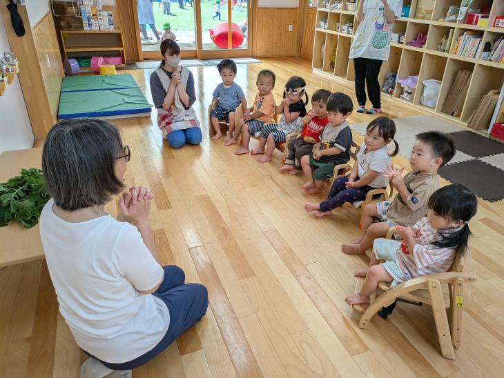 採れたよ！（0・1歳児クラス）｜認定こども園 北見のぞみ幼稚園